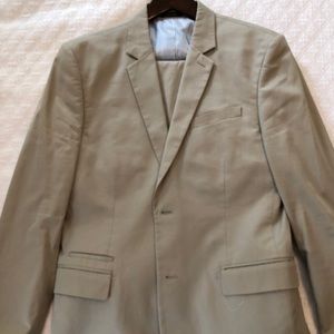 Express khaki suit 34/32 40R